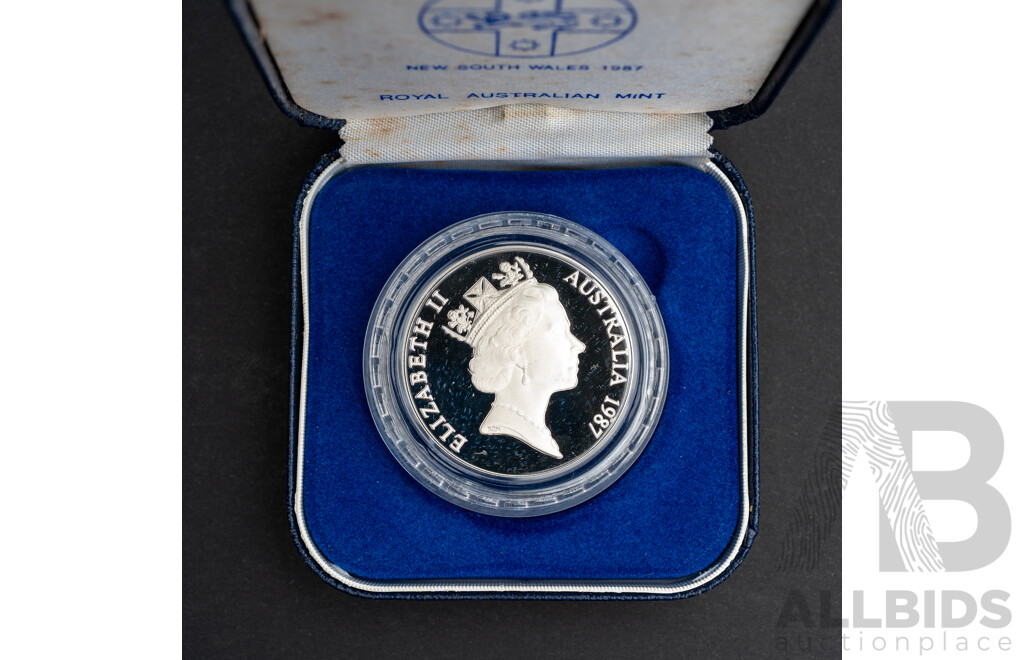Australian RAM 1987 Silver Proof Ten Dollar Coin, State Series, New South Wales.925