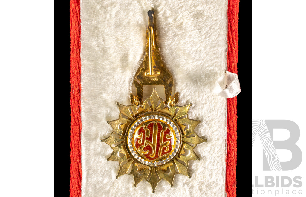 Thailand Most Exalted Order of the White Elephant Medal in Presentation Case