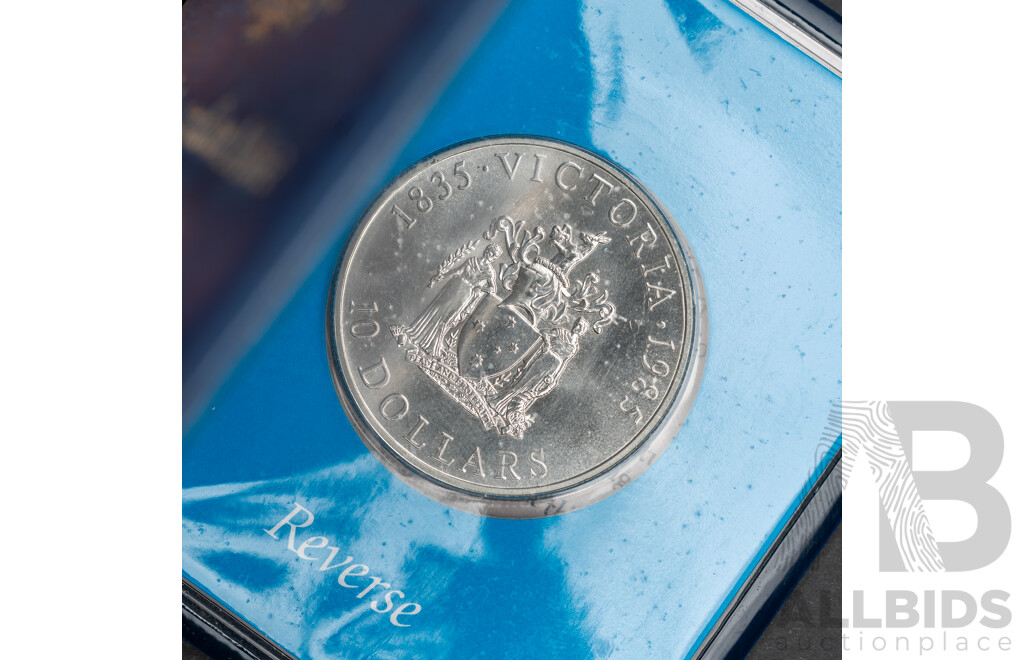 Australian RAM 1982 Silver Proof Ten Dollar Coin, State Series, Victoria .925