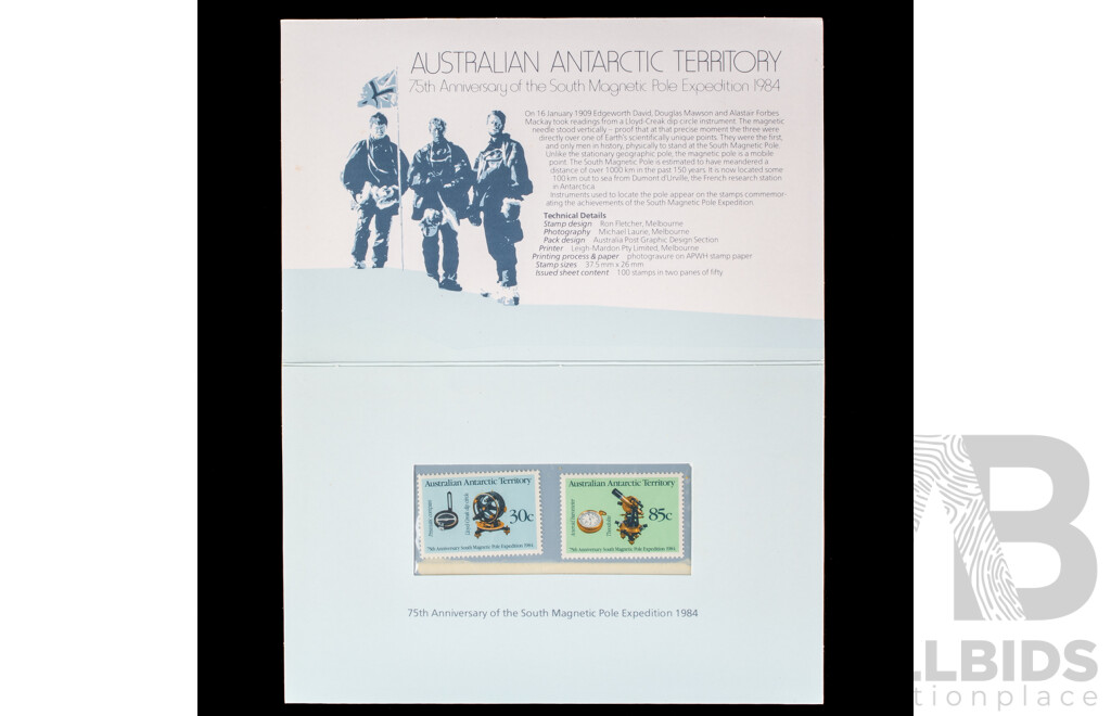 Australian Coins and Philateley Including 1999 RAM Six UNC Oin Set, 2010 Fifty Cent, 150th Running of Melbourne Cup, Four 2017 Baby Set Coins, Black Caviar Stamp Set, Vintage Sydney Harbour Bridge Post Card