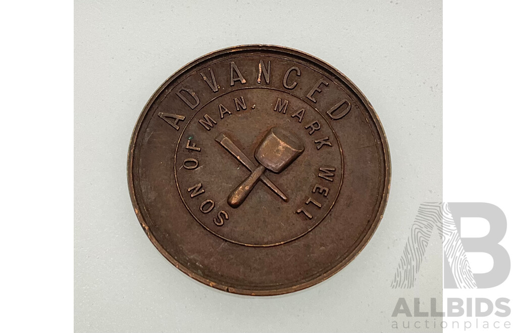 Masonic Advanced Token, Son of Man Mark Well