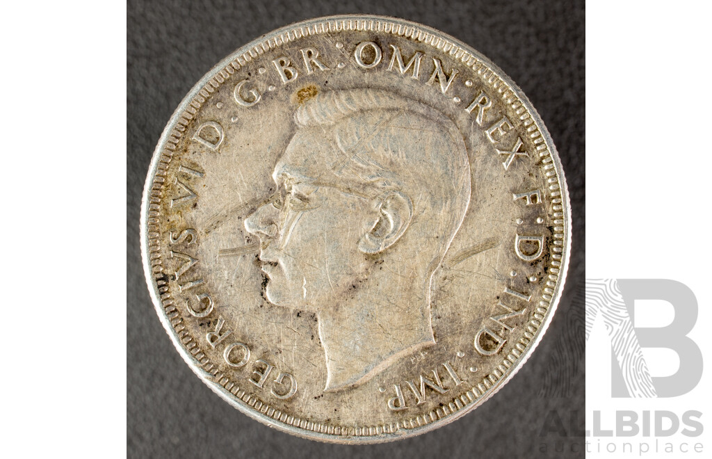 Australian 1938 KGVI Silver Crown .925