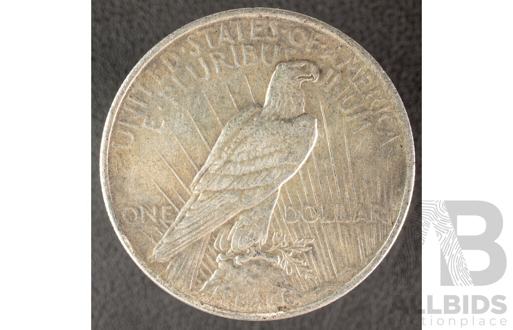 USA 1923 Silver Peace Dollar, Philadelphia Mint .900