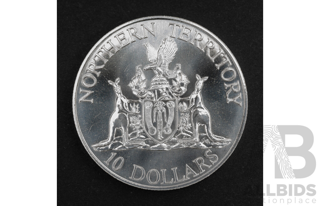 Australian 1992 Silver Proof Ten Dollar Coin, State Series, Northern Territory .925