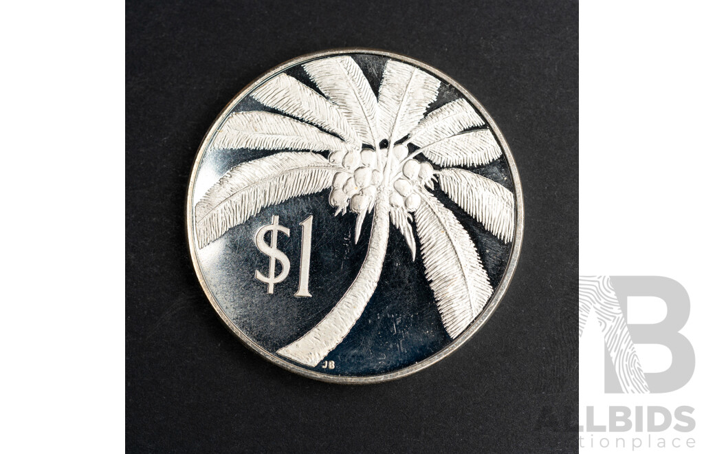 Samoa 1974 Silver Proof One Dollar Coin .925