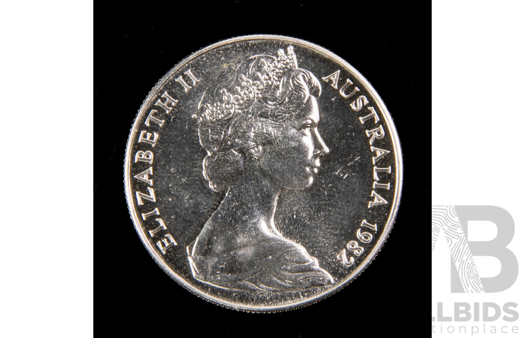 Australian 1982 Silver Ten Dollar Coin, Commonwealth Games .925