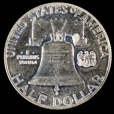 USA 1961 Silver Franklin Half Dollar .900