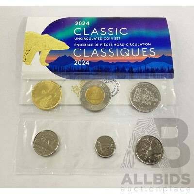 Canada 2024 Six UNC Coin Set