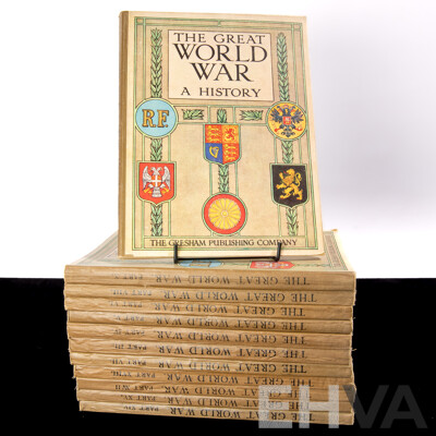Antique Collection 12 Volumes the Great World War a History, Editor F a Mumby, the Gresham Publishing Co, London, 1916