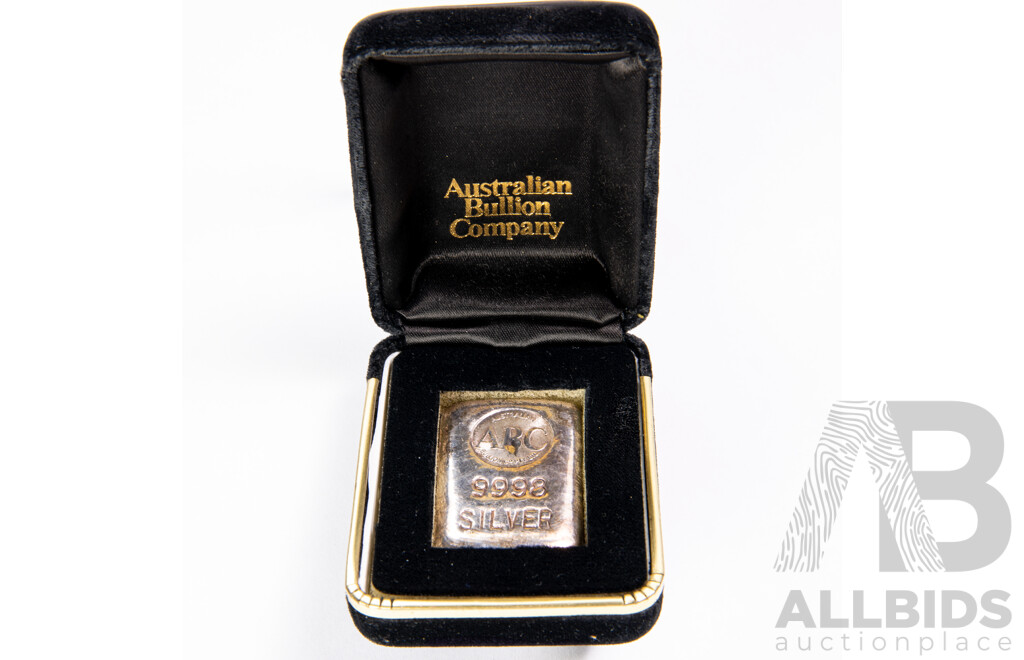 Australian Bullion Company .9998 Silver Ingot