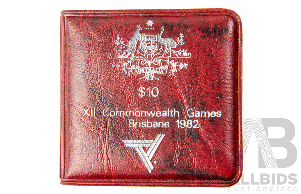 Australian RAM 1982 Silver Ten Dollar Coin, Commonwealth Games.925
