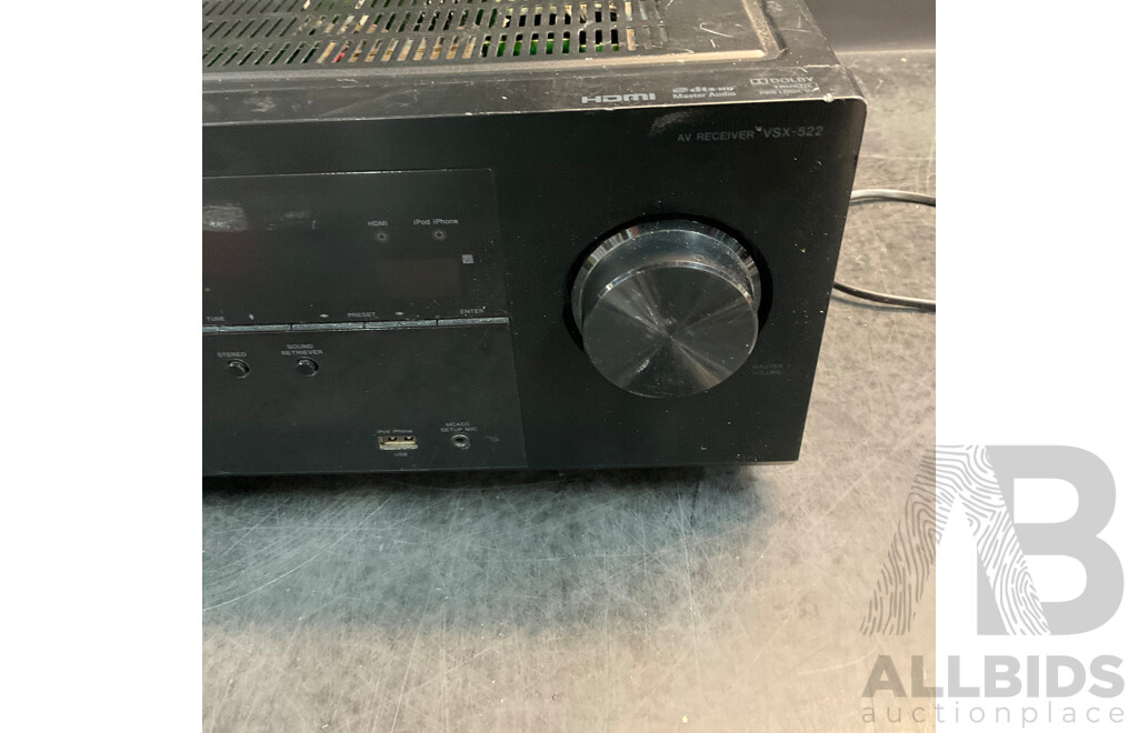 PIONEER VSX-522 Channel 140 Watt A/V Receiver
