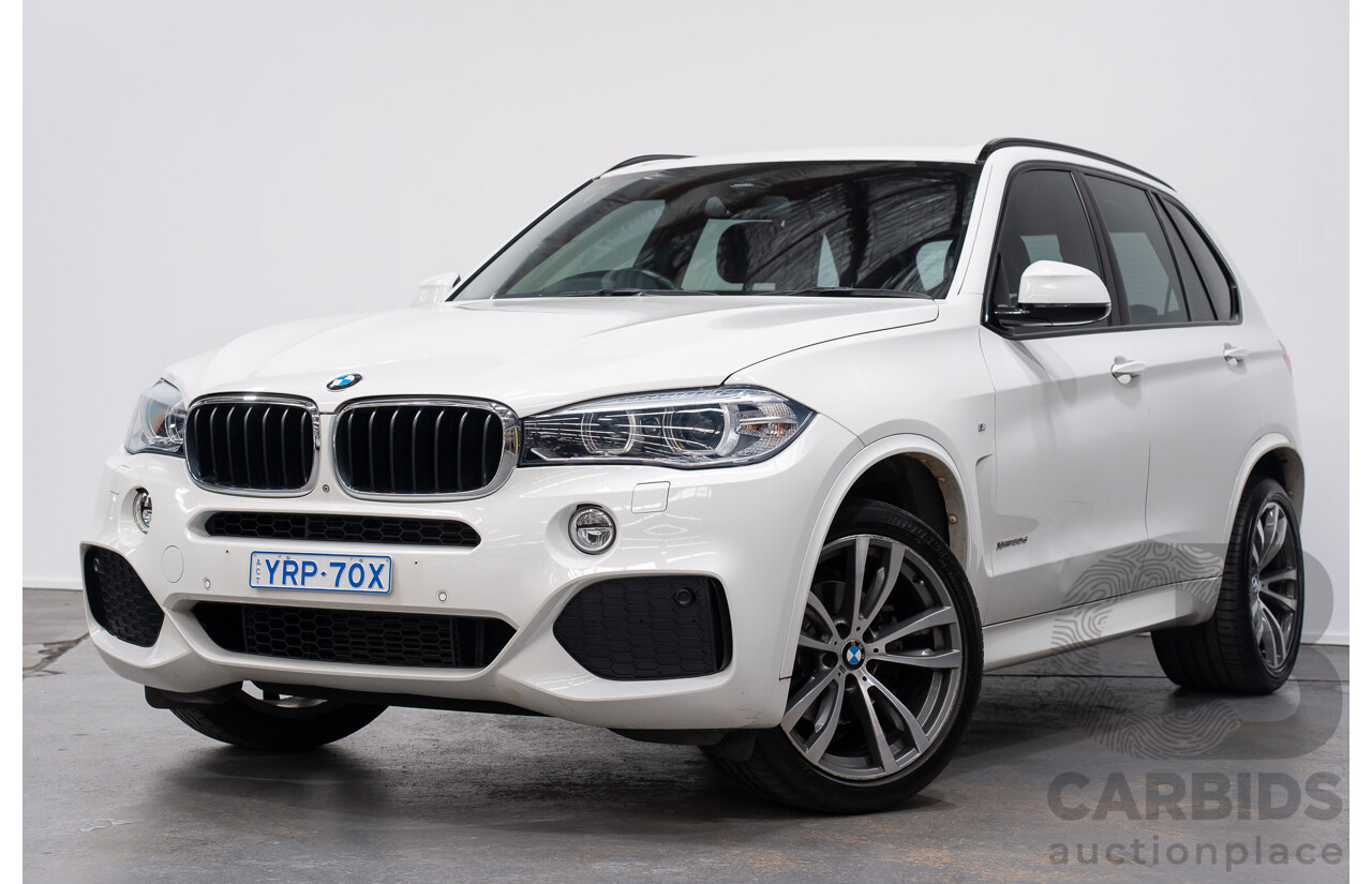 10/2014 BMW X5 Xdrive 30d (AWD) M-sport Pack F15 MY14 4d Wagon Alpine White 3.0L - 7 Seats