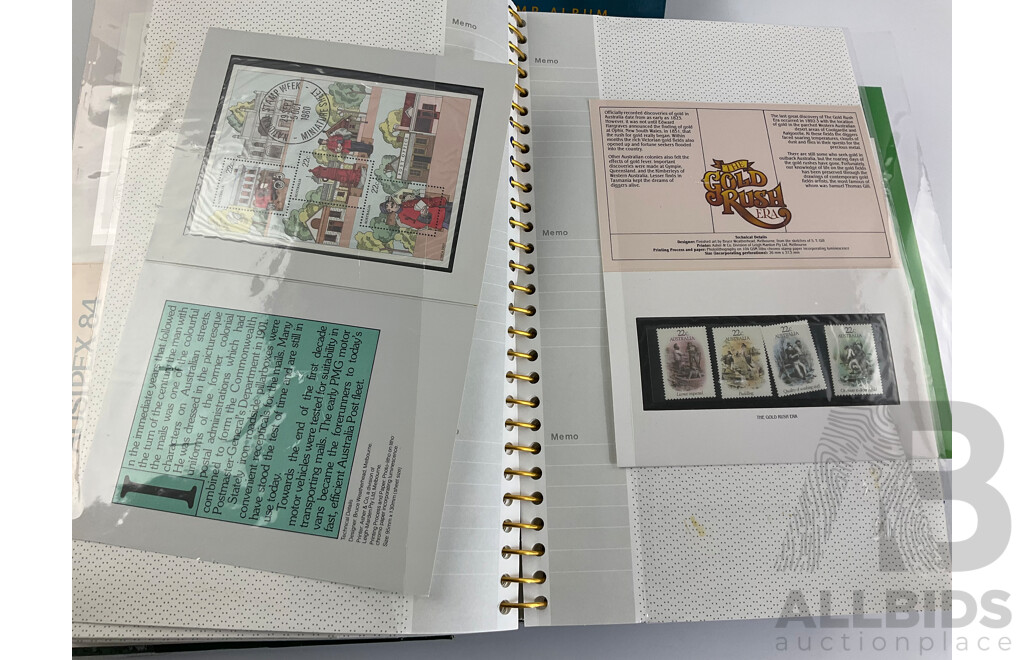 Album of Australian 1980's First Day Covers and Stamp Packs with 2000 Sydney Olympics Gold Medalists Stamp Album