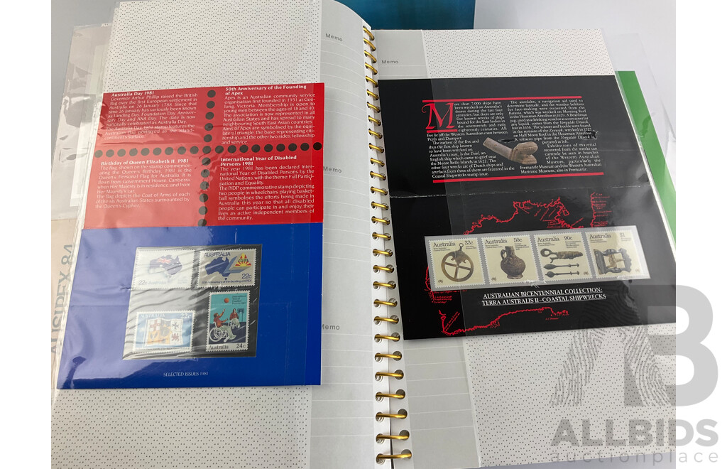 Album of Australian 1980's First Day Covers and Stamp Packs with 2000 Sydney Olympics Gold Medalists Stamp Album