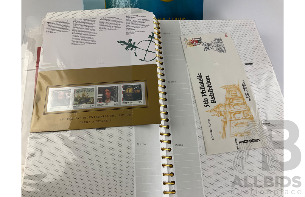 Album of Australian 1980's First Day Covers and Stamp Packs with 2000 Sydney Olympics Gold Medalists Stamp Album