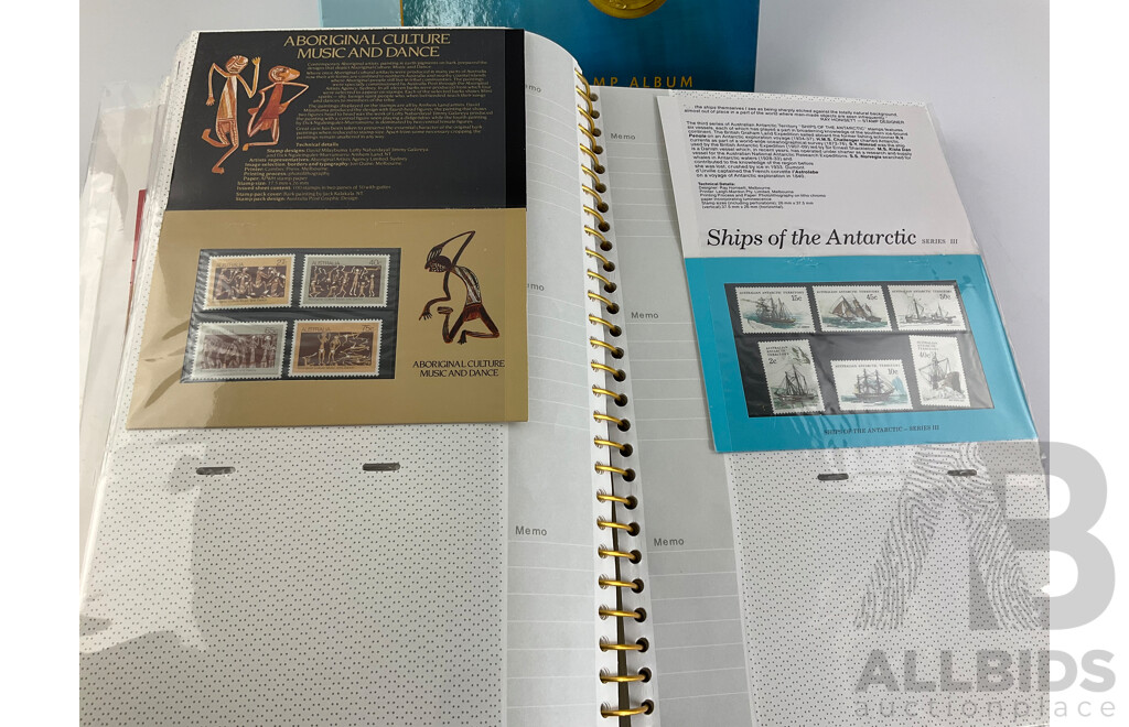 Album of Australian 1980's First Day Covers and Stamp Packs with 2000 Sydney Olympics Gold Medalists Stamp Album