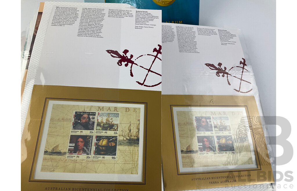 Album of Australian 1980's First Day Covers and Stamp Packs with 2000 Sydney Olympics Gold Medalists Stamp Album