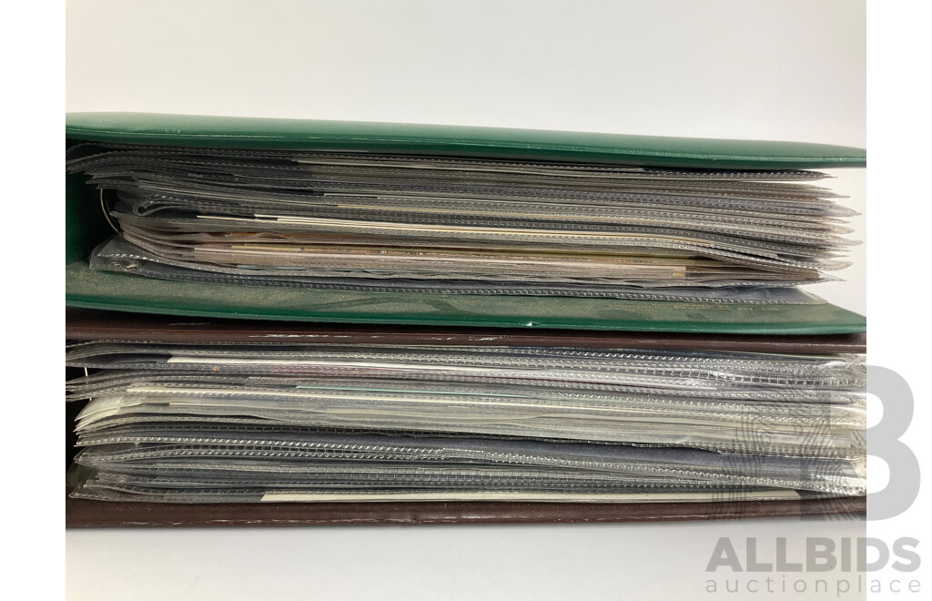Two Albums of Australian 1970-80's First Day Covers and Stamp Packs Including 1984 Christmas, AUSIPEX, Conservation, Selected Issues, 1982 QE2 Birthday, Antarctic Territory and More