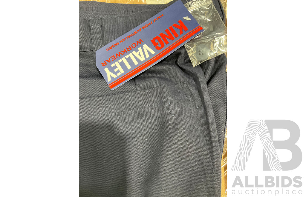 KING VALLEY Workwear Cargo Pants Mens / Unisex Size 107R - Lot of 20