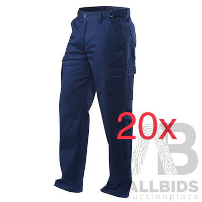 KING VALLEY Workwear Cargo Pants Mens / Unisex Size 92R - Lot of 20