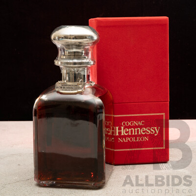 Napoleon Hennessy Cognac in Glass Decanter and Presentation Box