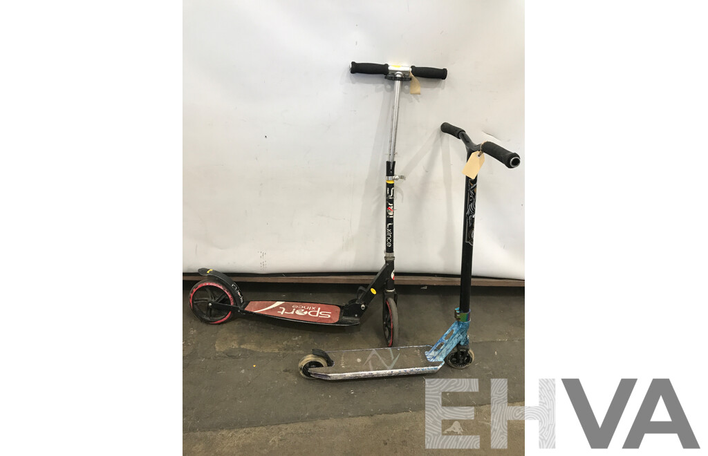 Sport Xlnce and Fuzion Scooters - Lot of 2
