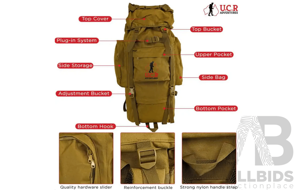 UCR Adventures - Banksia Large Backpack - Lot of 5 - ORP $550