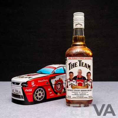 Jim Beam The Team Kentucky Straight Bourbon Whiskey in Pressed Tin Presentation Box