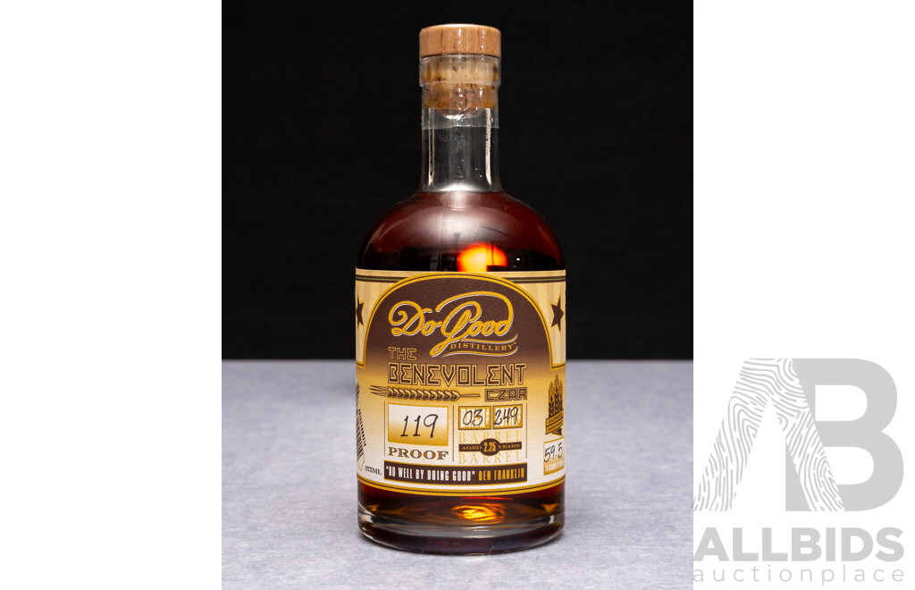 Do Good Distillery the Benevolent Czar Whiskey