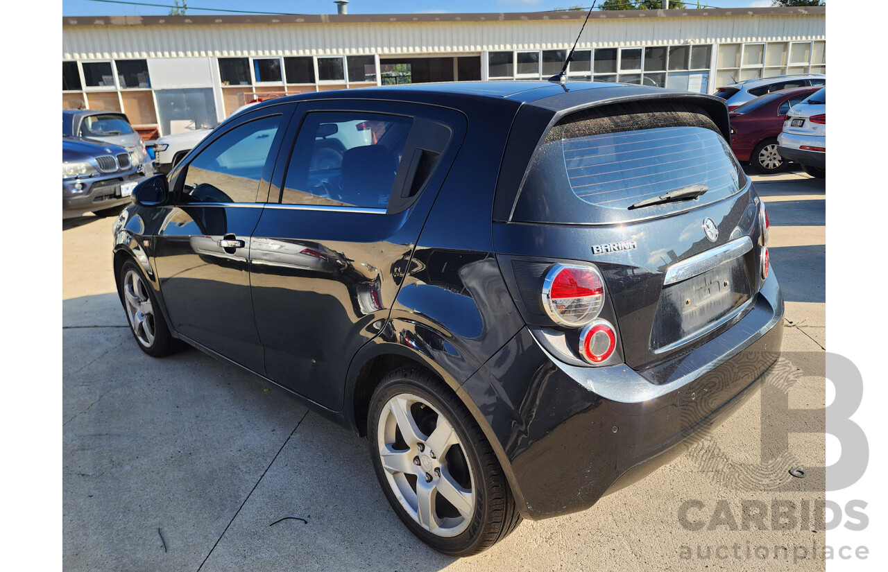 9/2013 Holden Barina CDX TM 5d Hatchback Black 1.6L