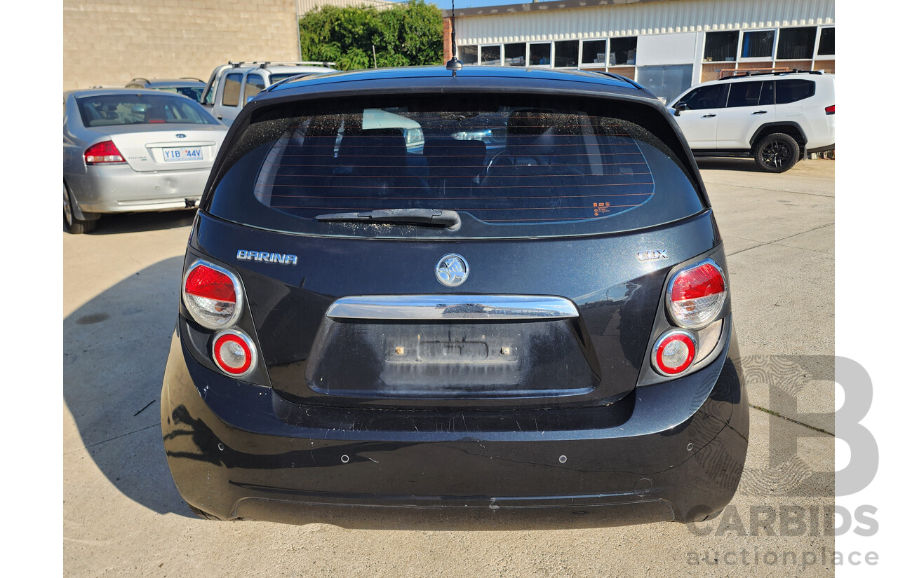 9/2013 Holden Barina CDX TM 5d Hatchback Black 1.6L