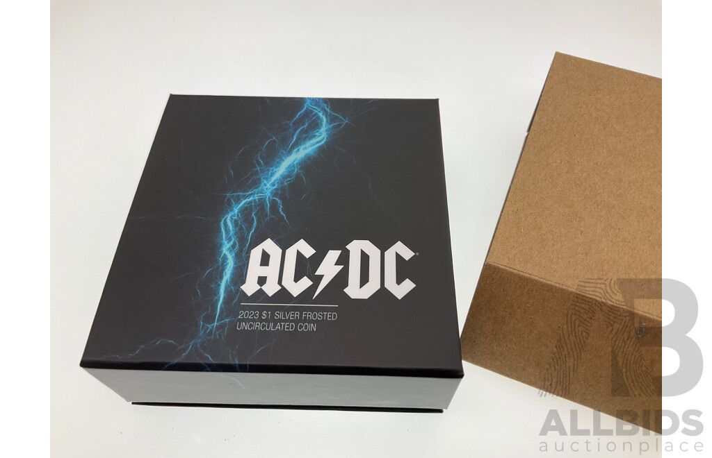 Australian RAM 2023 Silver One Dollar Coin AC/DC .999