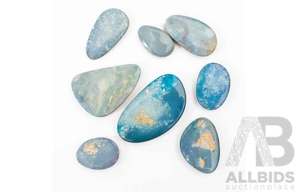 Collection of (8) Opal Doublets, in Various Shapes and Sizes