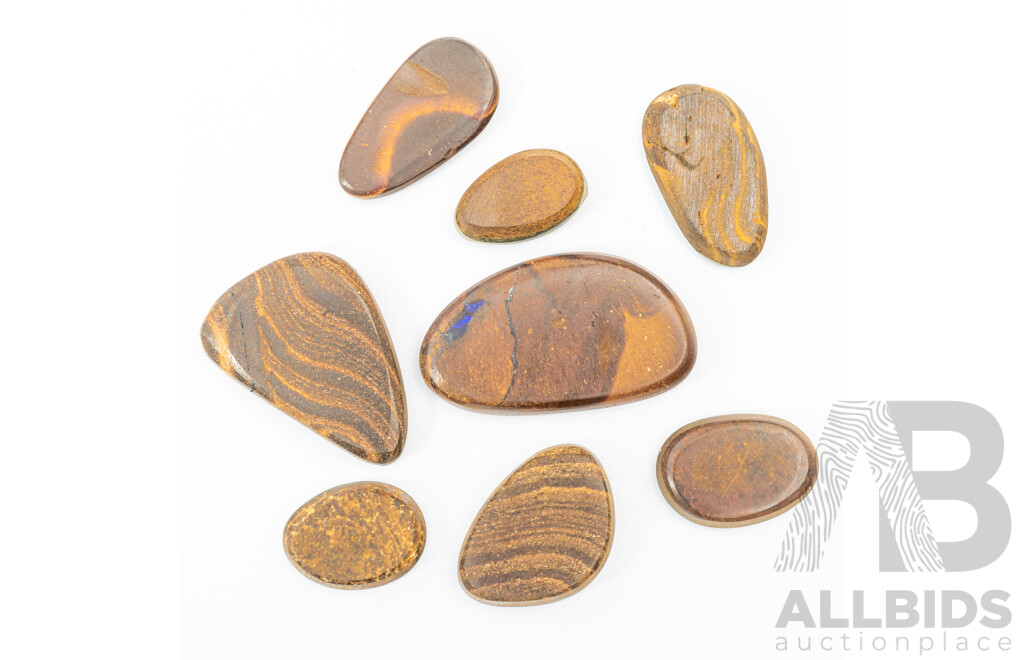 Collection of (8) Opal Doublets, in Various Shapes and Sizes
