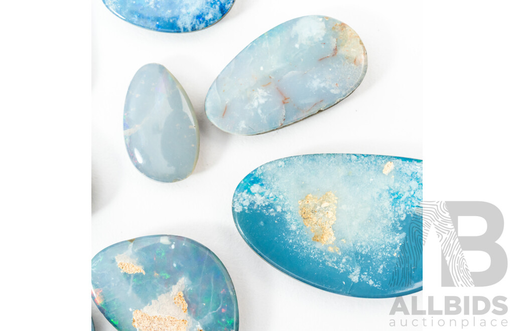 Collection of (8) Opal Doublets, in Various Shapes and Sizes