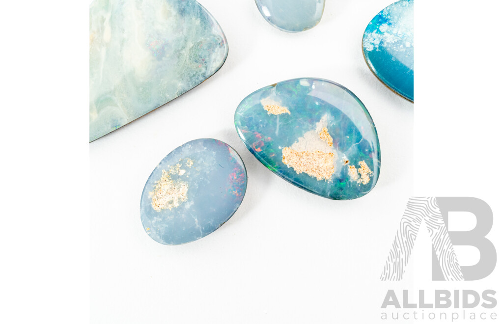 Collection of (8) Opal Doublets, in Various Shapes and Sizes