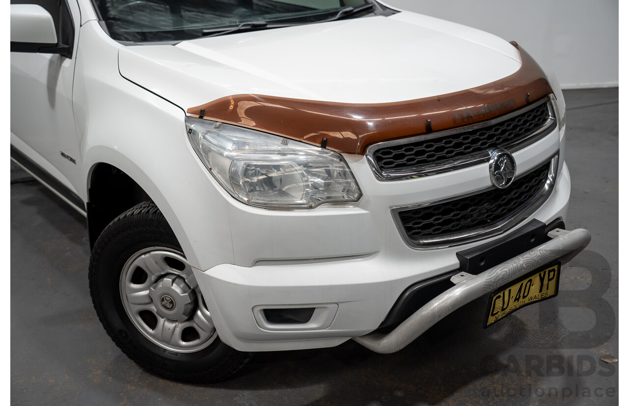 9/2014 Holden Colorado LX RG MY14 Crew Cab P/Up White Turbo Diesel 2.8L