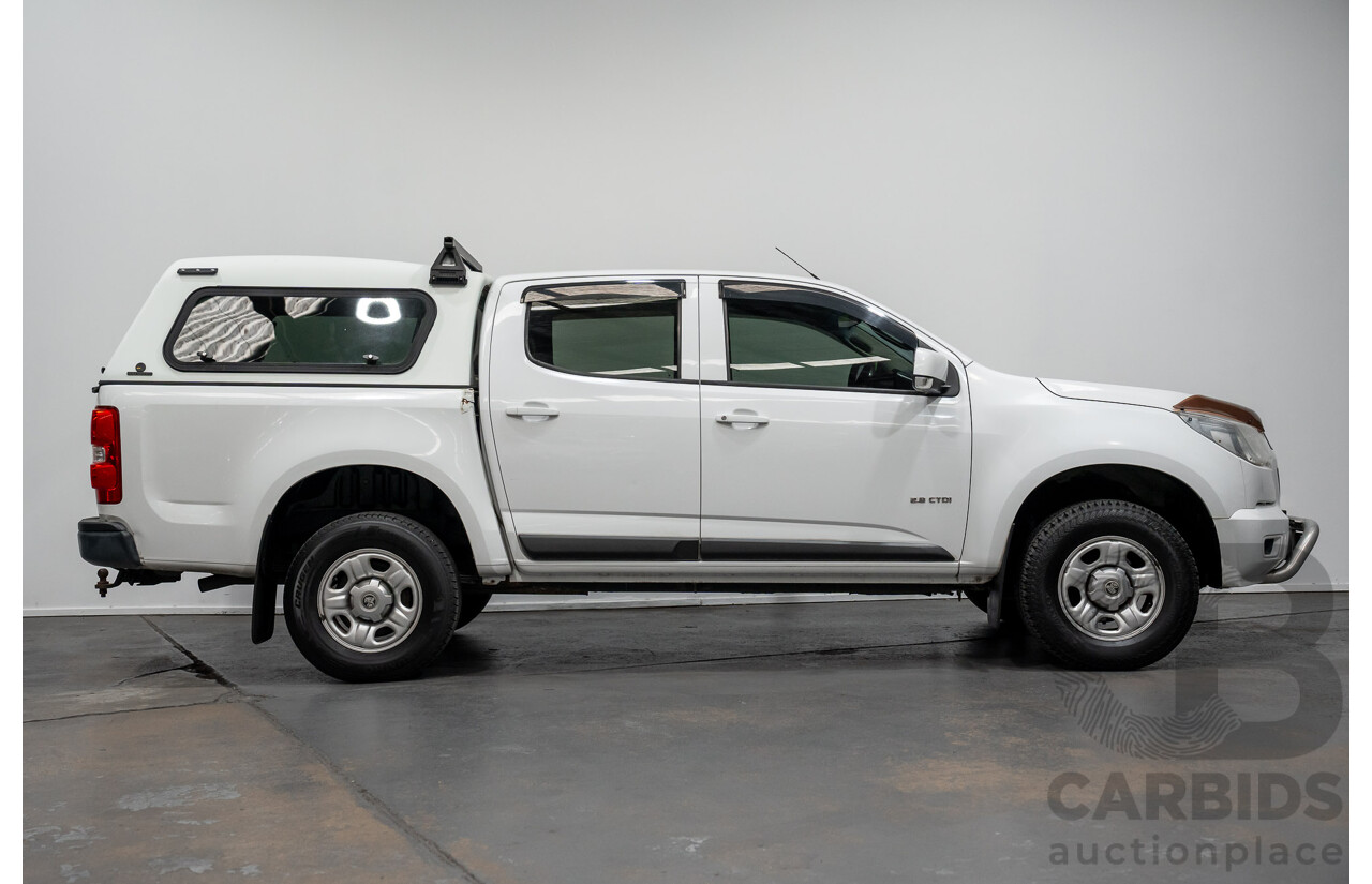 9/2014 Holden Colorado LX RG MY14 Crew Cab P/Up White Turbo Diesel 2.8L