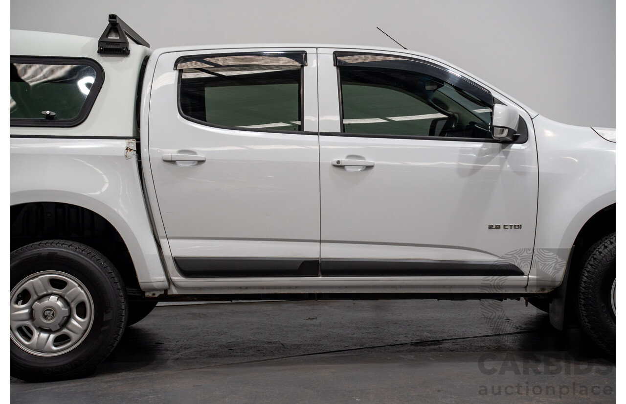 9/2014 Holden Colorado LX RG MY14 Crew Cab P/Up White Turbo Diesel 2.8L