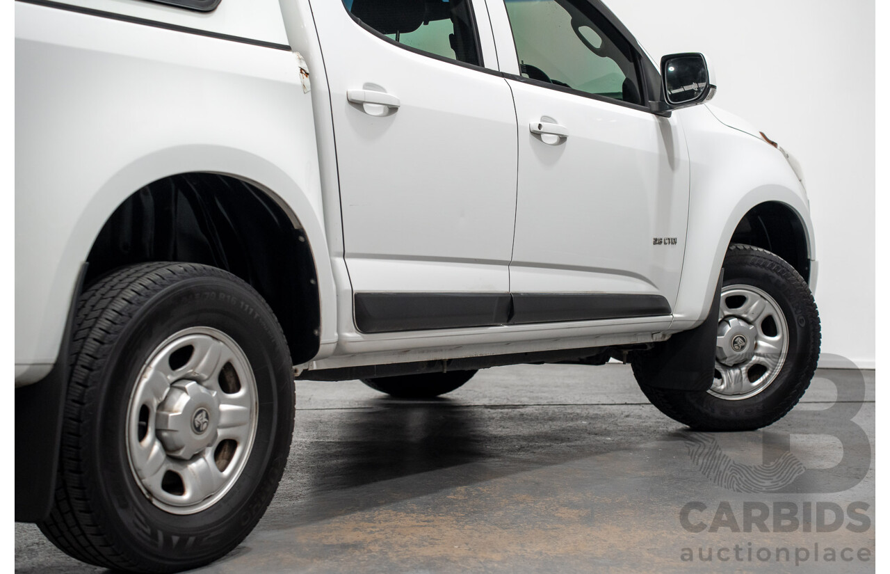 9/2014 Holden Colorado LX RG MY14 Crew Cab P/Up White Turbo Diesel 2.8L