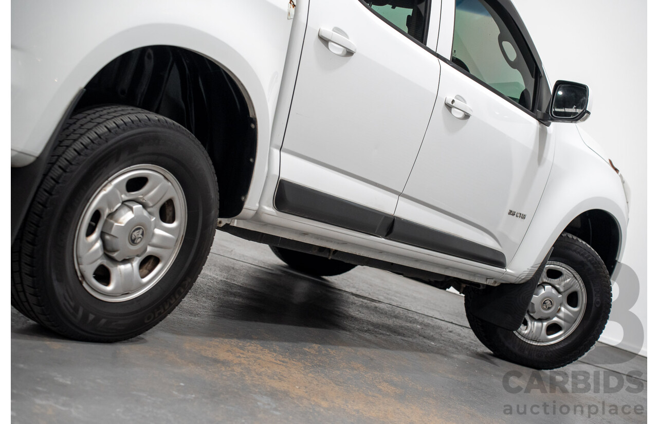 9/2014 Holden Colorado LX RG MY14 Crew Cab P/Up White Turbo Diesel 2.8L