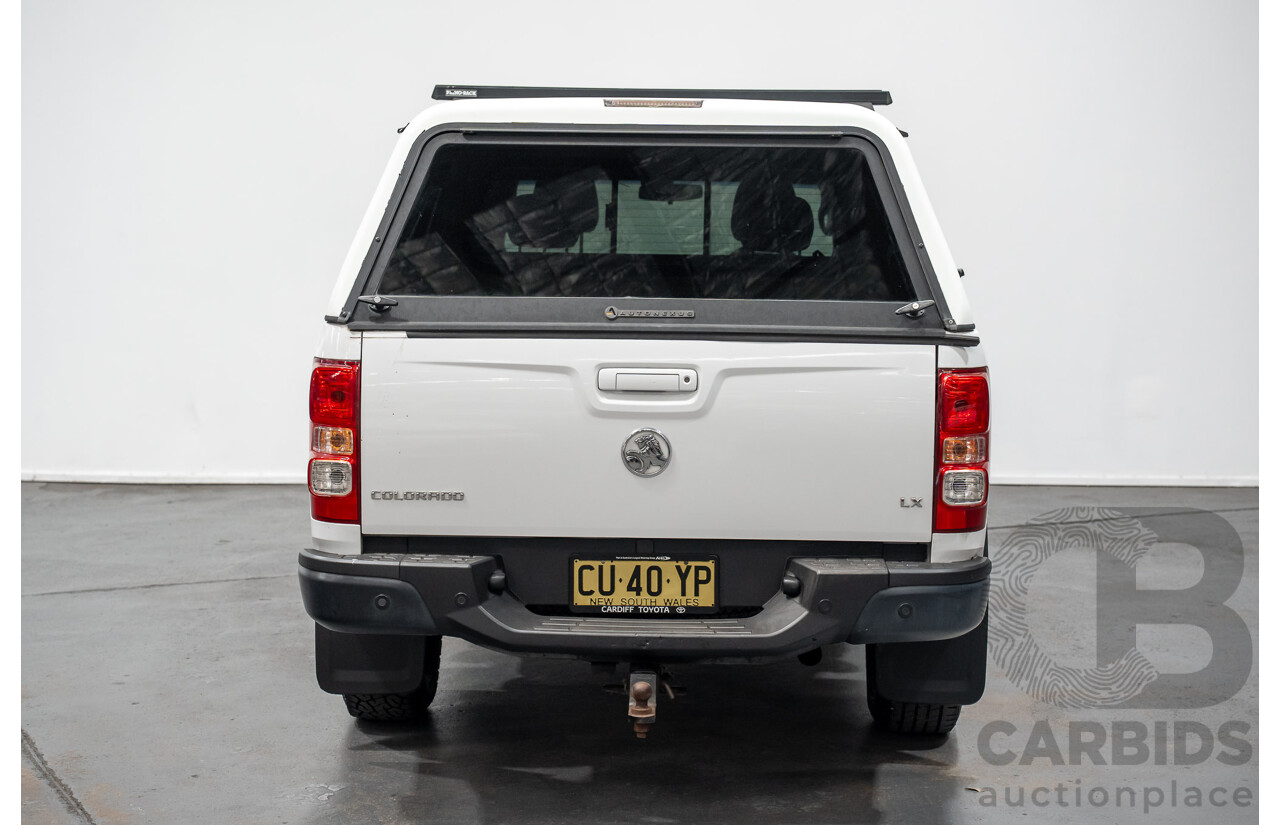 9/2014 Holden Colorado LX RG MY14 Crew Cab P/Up White Turbo Diesel 2.8L