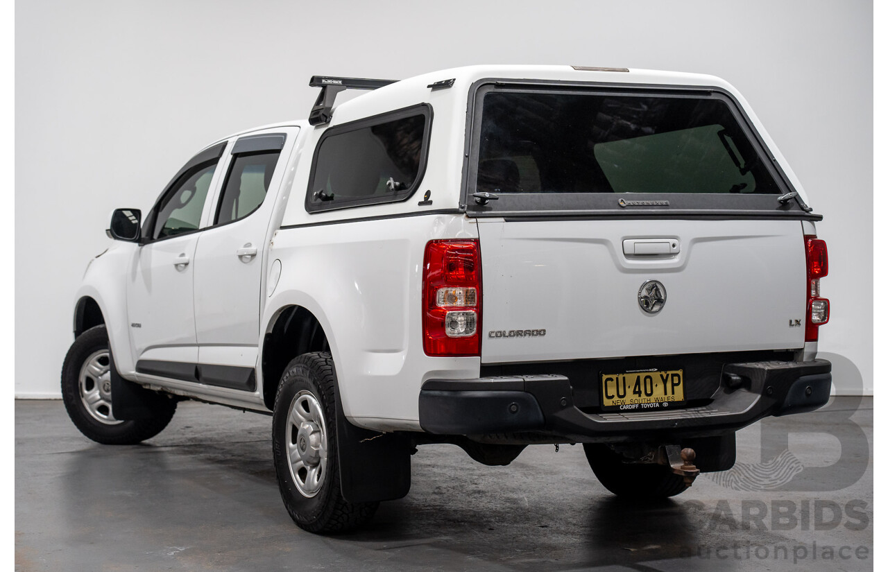 9/2014 Holden Colorado LX RG MY14 Crew Cab P/Up White Turbo Diesel 2.8L