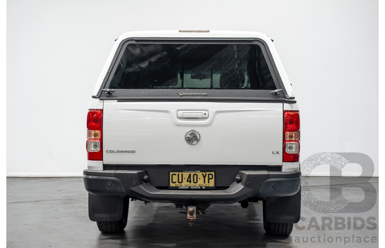 9/2014 Holden Colorado LX RG MY14 Crew Cab P/Up White Turbo Diesel 2.8L