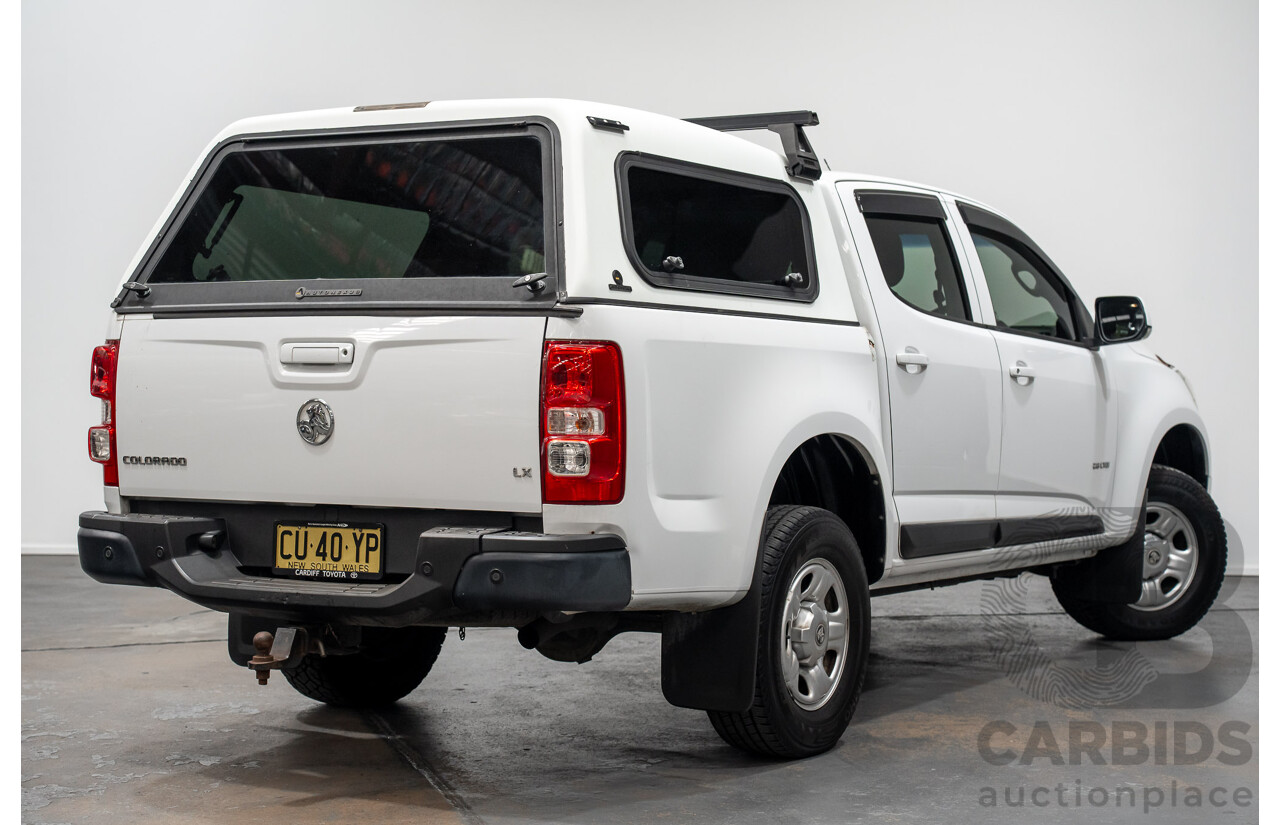 9/2014 Holden Colorado LX RG MY14 Crew Cab P/Up White Turbo Diesel 2.8L