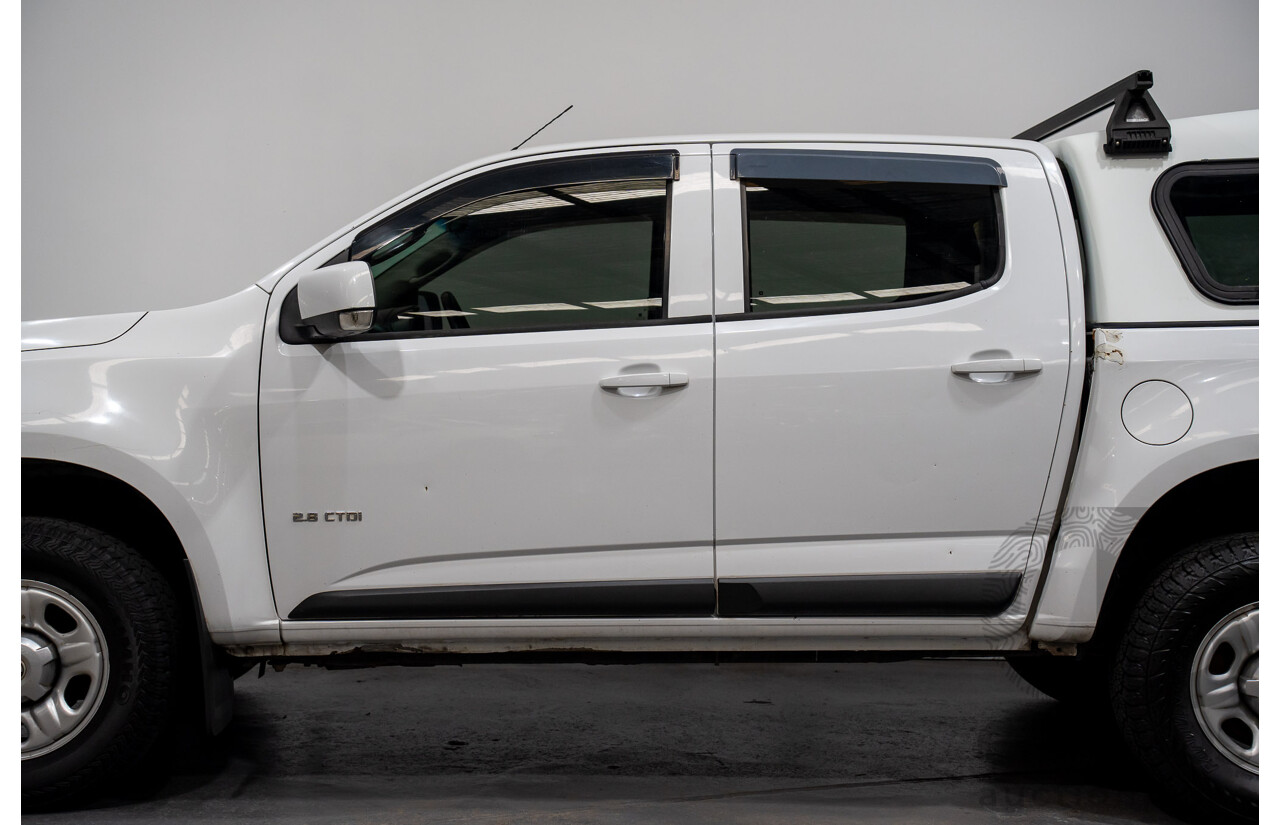 9/2014 Holden Colorado LX RG MY14 Crew Cab P/Up White Turbo Diesel 2.8L