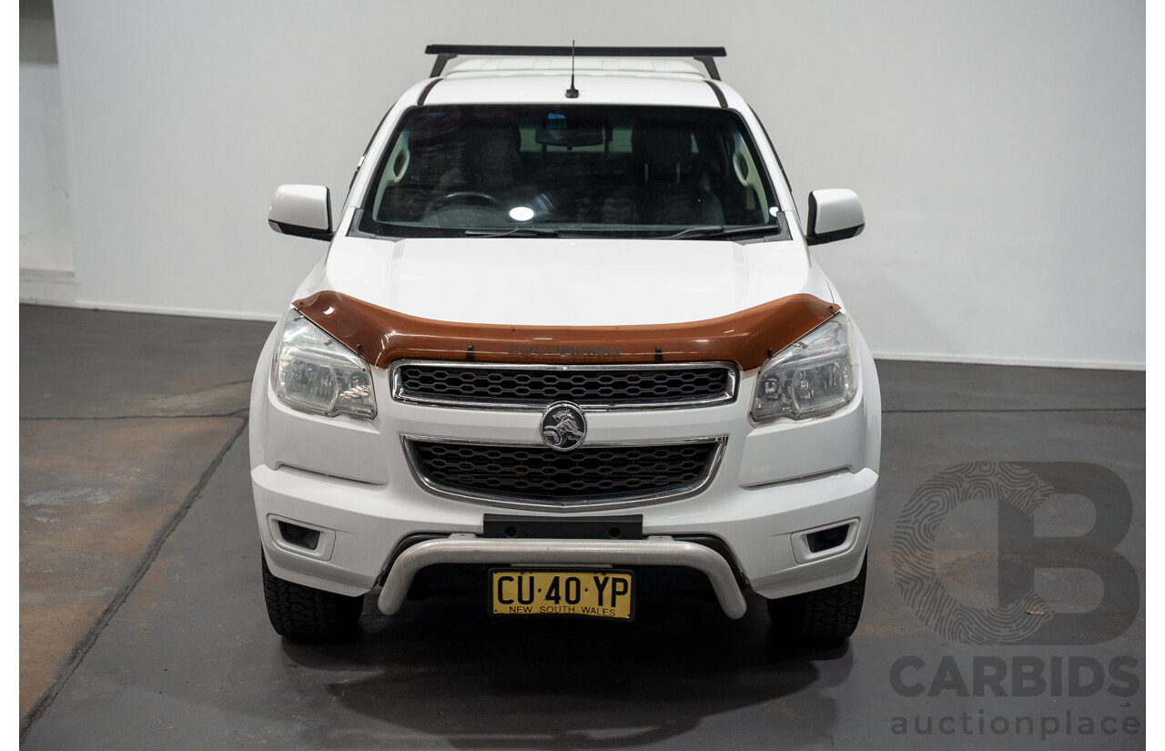 9/2014 Holden Colorado LX RG MY14 Crew Cab P/Up White Turbo Diesel 2.8L