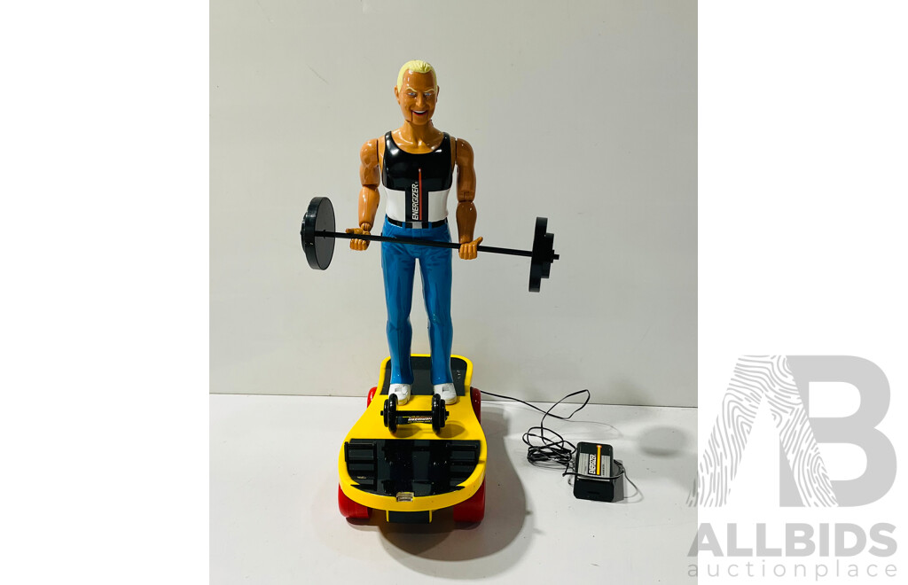 1980's Energizer Battery Operated Oi! Jacko Gym with Original Box