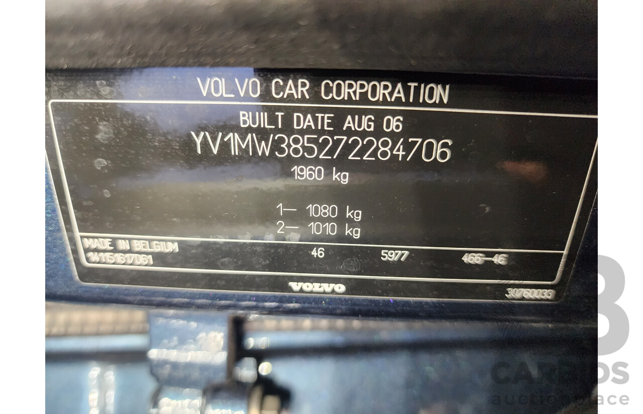 10/2006 Volvo V50 2.4 S MY06 4d Wagon Blue 2.4L